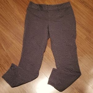 Banana Republic Jackson Fit Women's Printed Gray Pants - Size 4